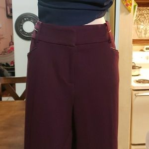 Ann Klein Wine/Burgandy dress pants/trousers